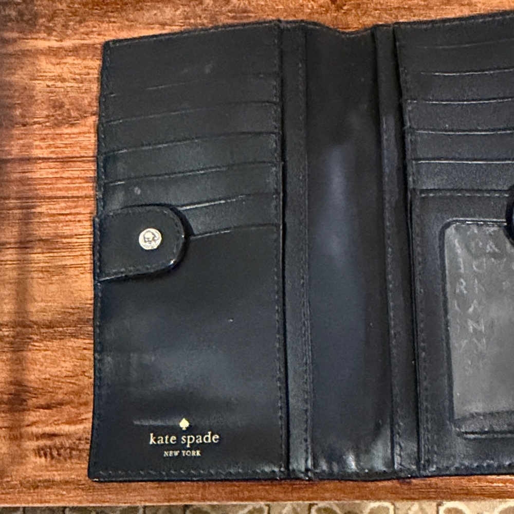 Kate Spade Textured Black Wallet - Picture 4 of 5